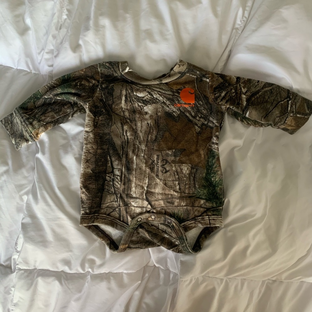 Carhartt baby onesie